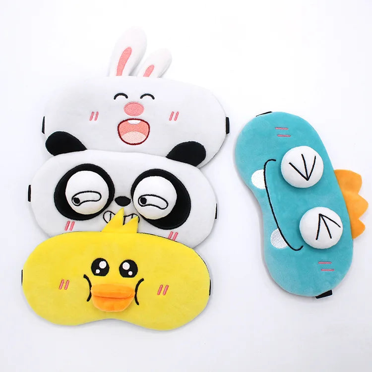 Plush sleep mask for children, women and men.