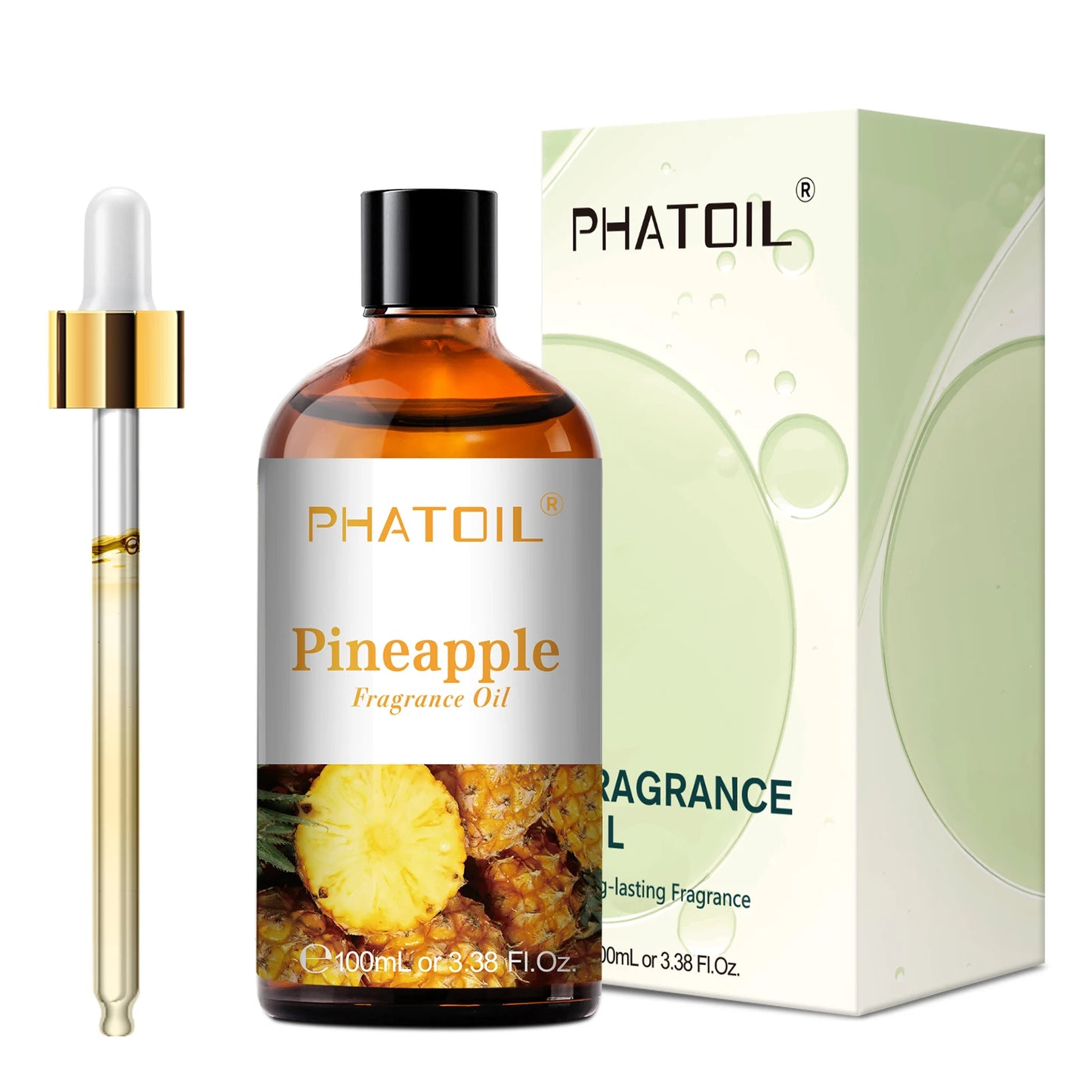 Huile Aromathérapie PHATOIL 100ml – Coco, Vanille, Fraise, Citron | Pour Diffuseur & Bougies