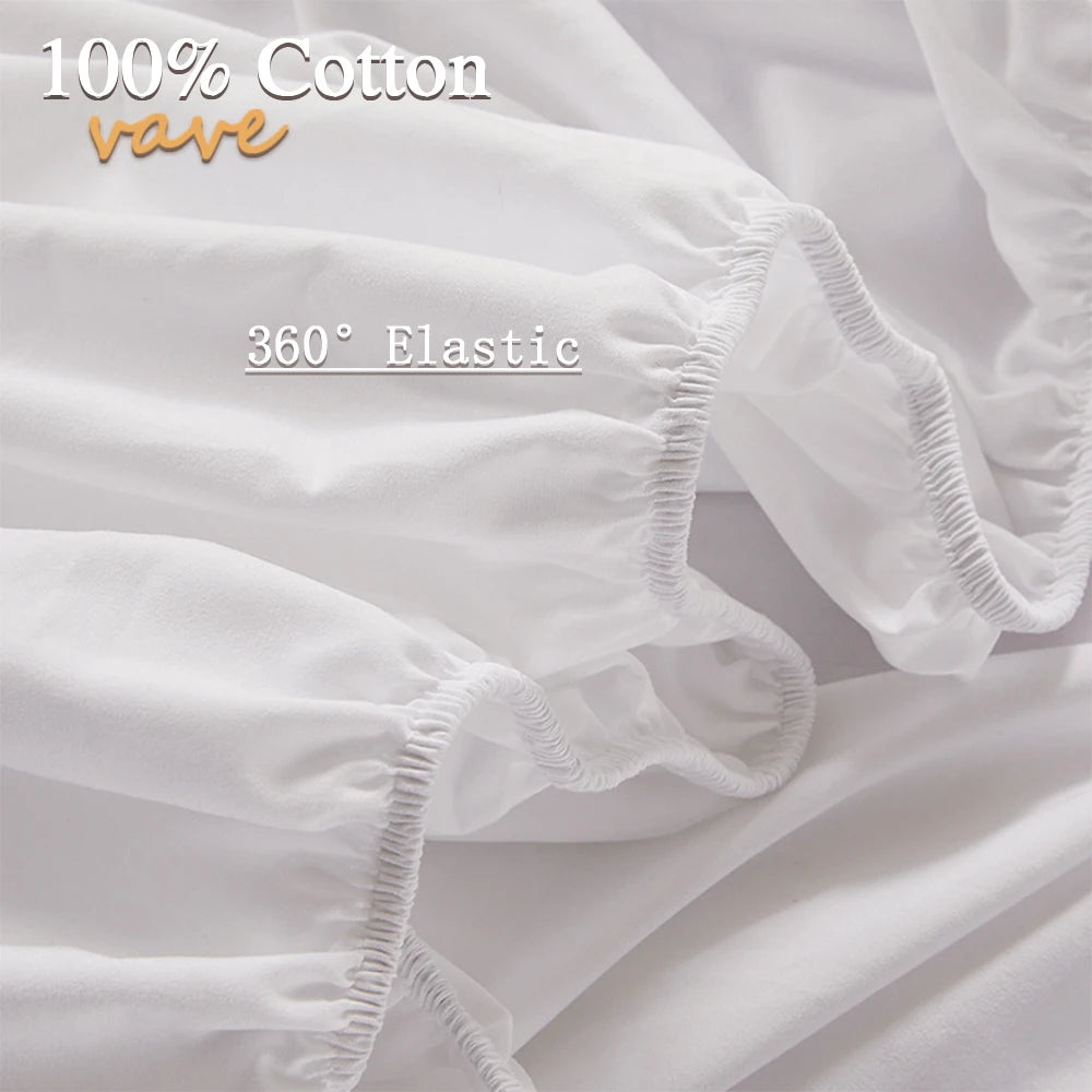 Drap-Housse 100 % Coton avec Élastiques – Confort & Maintien