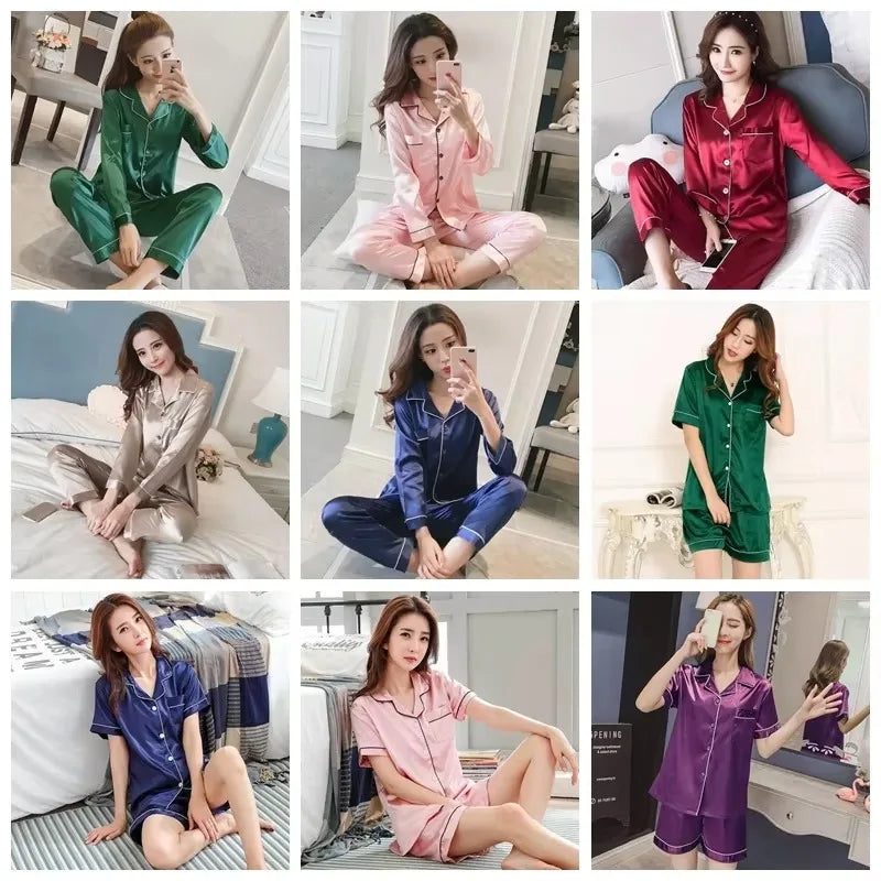 Pyjama Femme Satin – Ensemble 2 Pièces Débardeur & Short | Loungewear Élégant et Léger