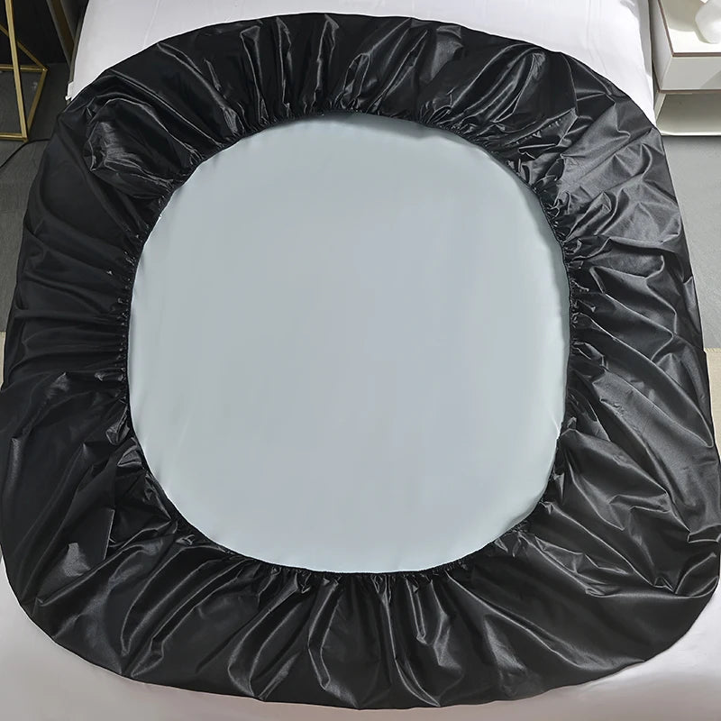 Drap-Housse Imperméable Ajustable – Avec Élastique Antidérapant | Noir, Or ou Blanc | Housse de Matelas Étanche