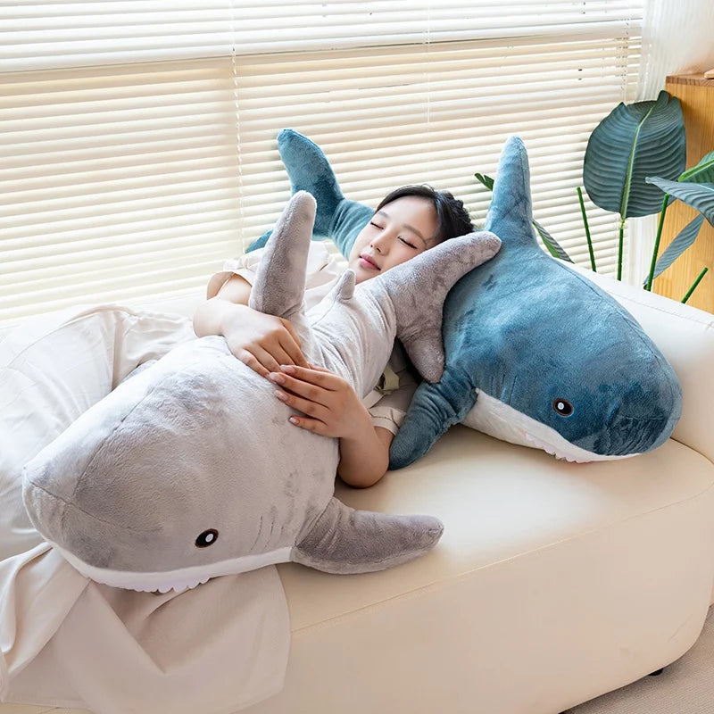 Peluche Requin Arc-en-Ciel – 100cm | Doudou Géant Doux & Coloré pour Enfants et Adultes
