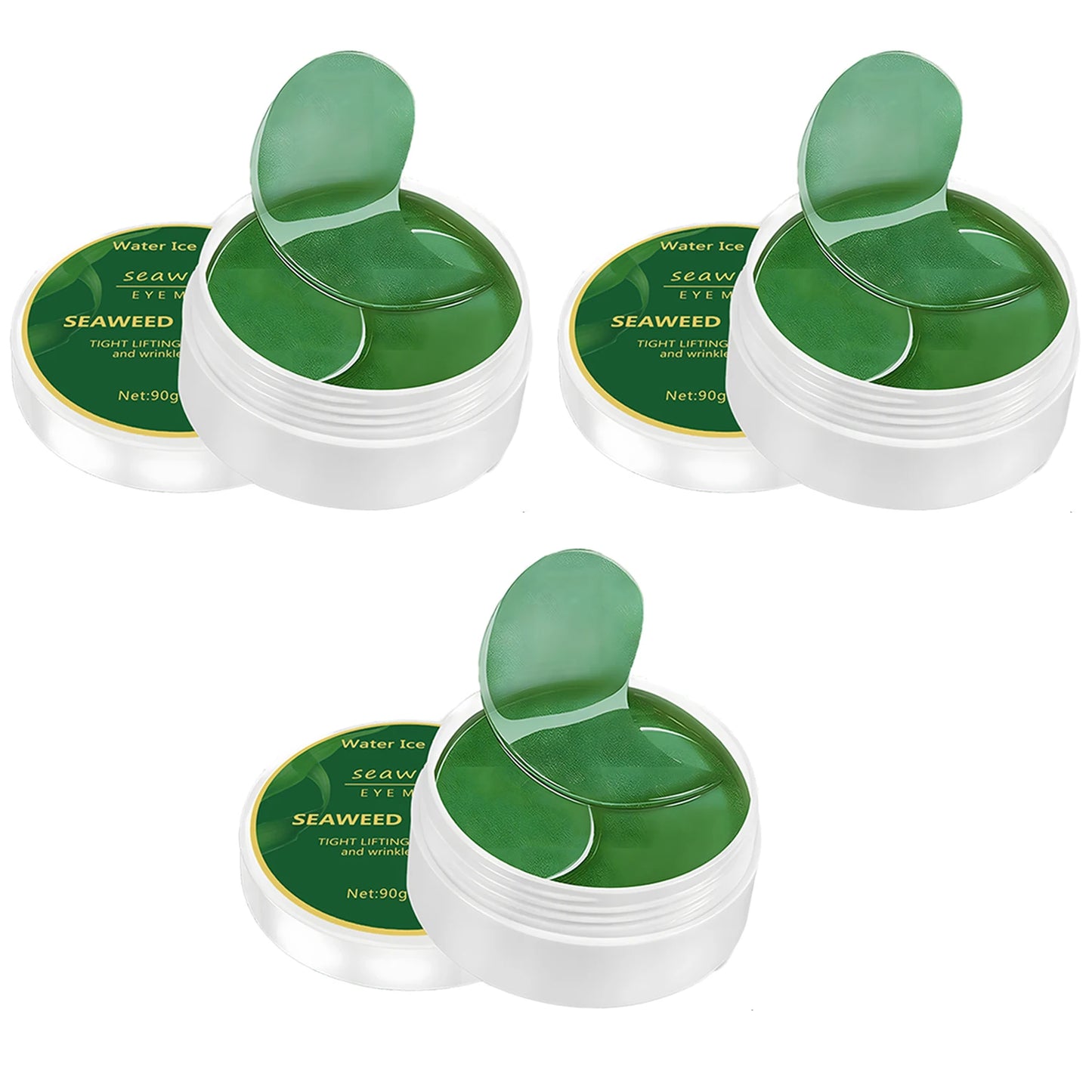 60 Patchs Yeux Collagène Algue & Acide Hyaluronique – Anti-Cernes & Hydratation Intense
