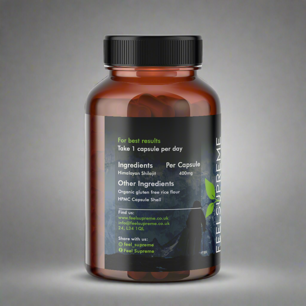 Premium Himalayan Shilajit – Énergie, Vitalité & Bien-être Naturel