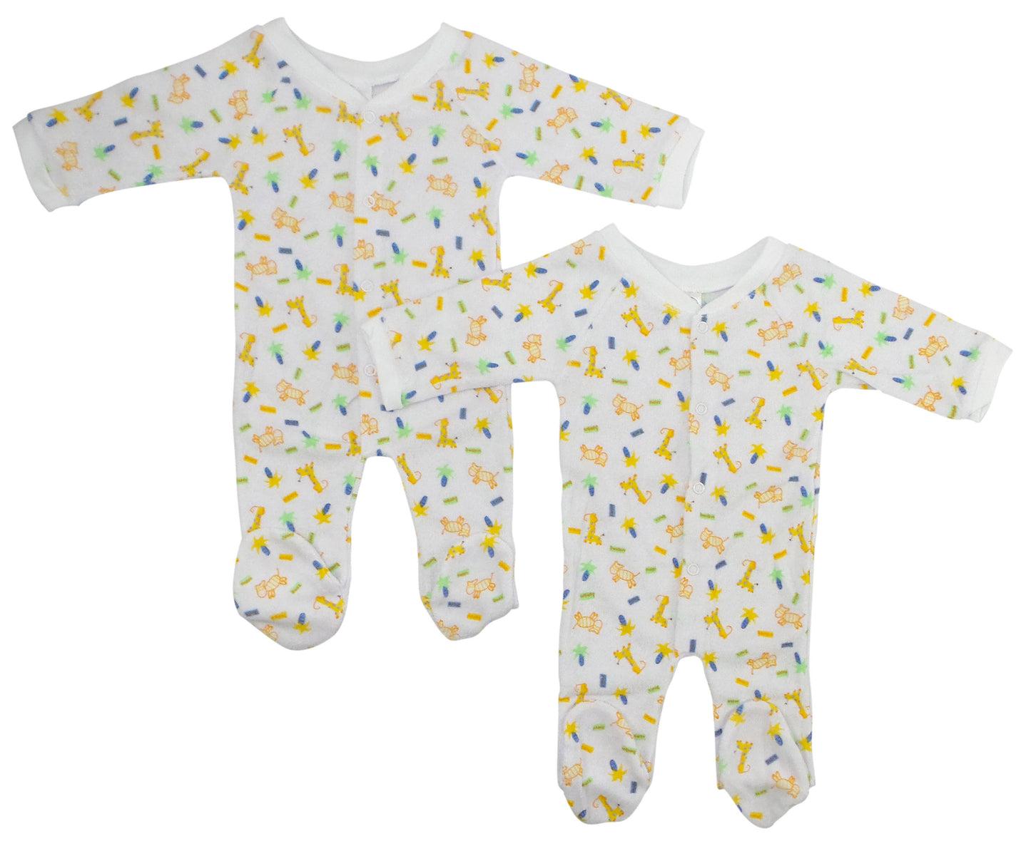Lot de 2 Pyjamas Bébé en Coton