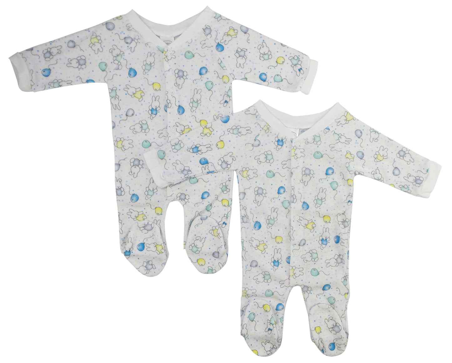 Lot de 2 Pyjamas Bébé en Coton