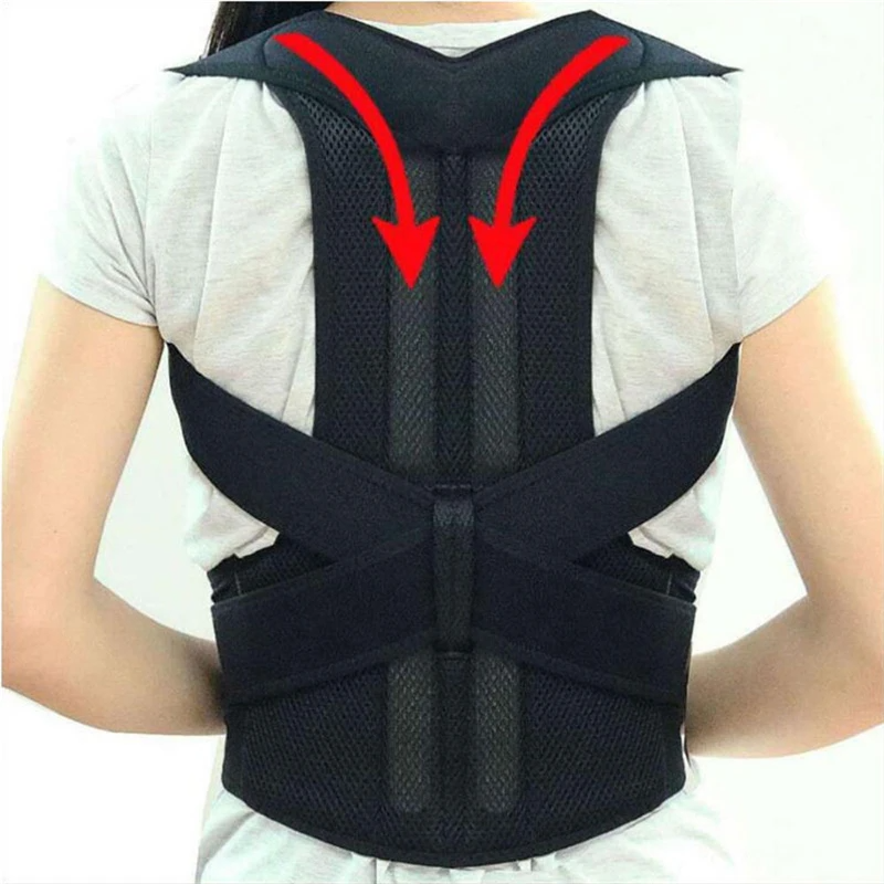 Correcteur de Posture Ajustable avec Soutien Lombaire – Soulage le Dos et Redresse les Épaules