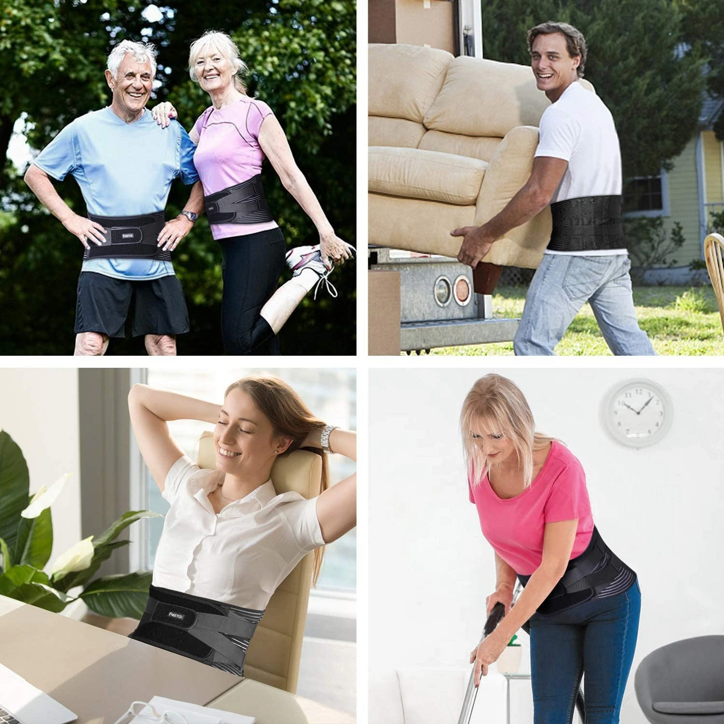 Ceinture Lombaire Ajustable – Soutien Bas du Dos & Soulagement Douleurs pour Hommes et Femmes