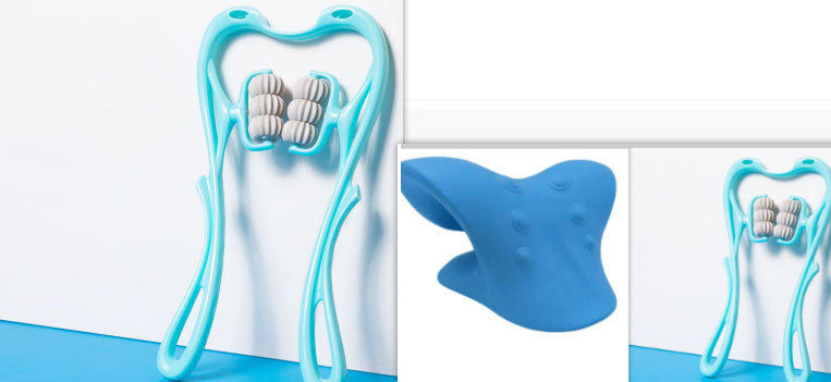 Masseur Manuel à 6 Rouleaux – Soulagement Ciblé du Cou et des Épaules
