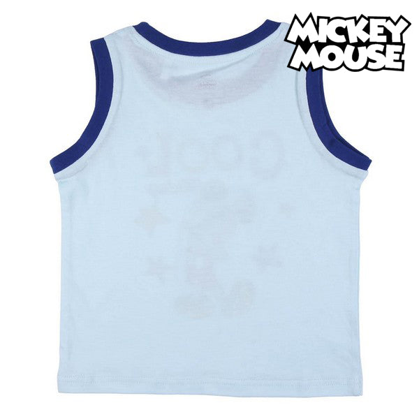 Pyjama Enfant Mickey Mouse Bleu – Ensemble Été Coton Léger