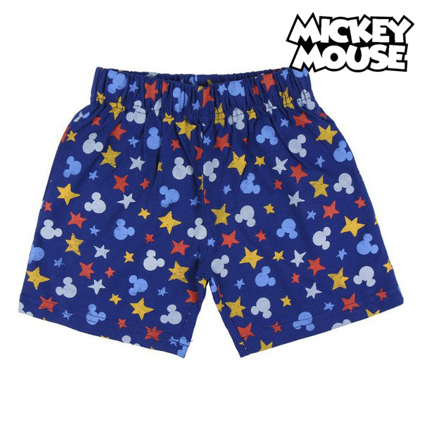 Pyjama Enfant Mickey Mouse Bleu – Ensemble Été Coton Léger