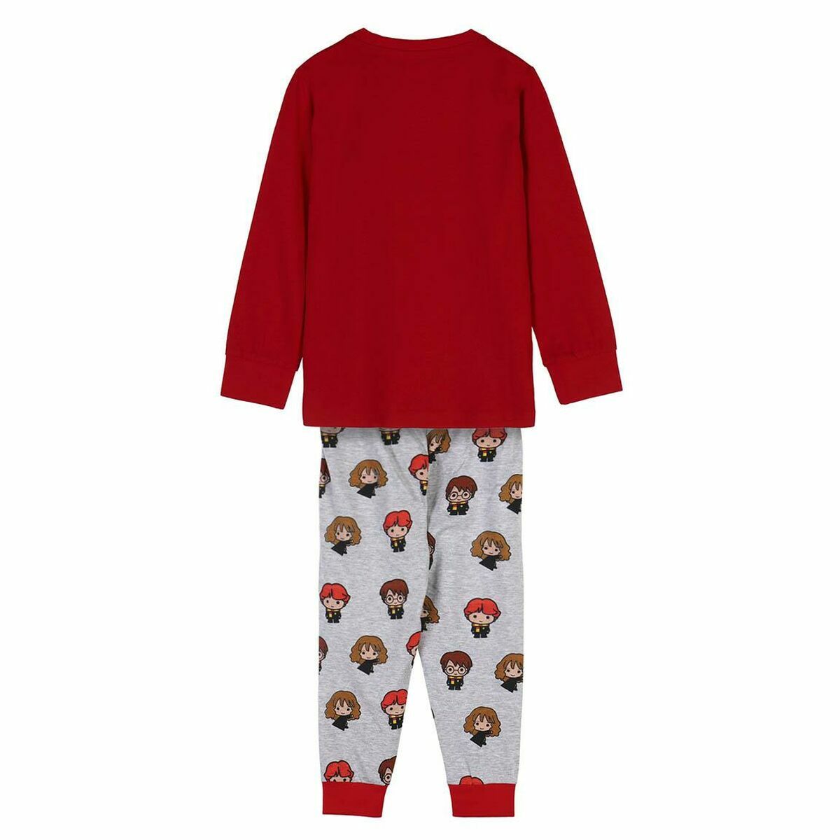 Pyjama Enfant Harry Potter Rouge – 100 % Coton à Motifs Magiques