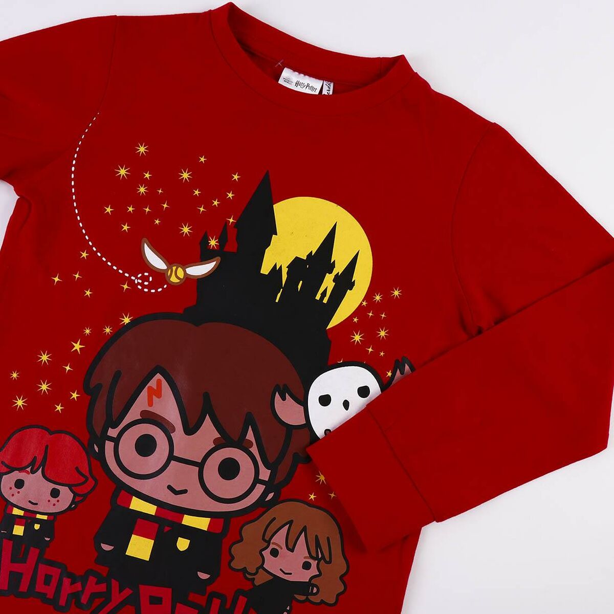 Pyjama Enfant Harry Potter Rouge – 100 % Coton à Motifs Magiques