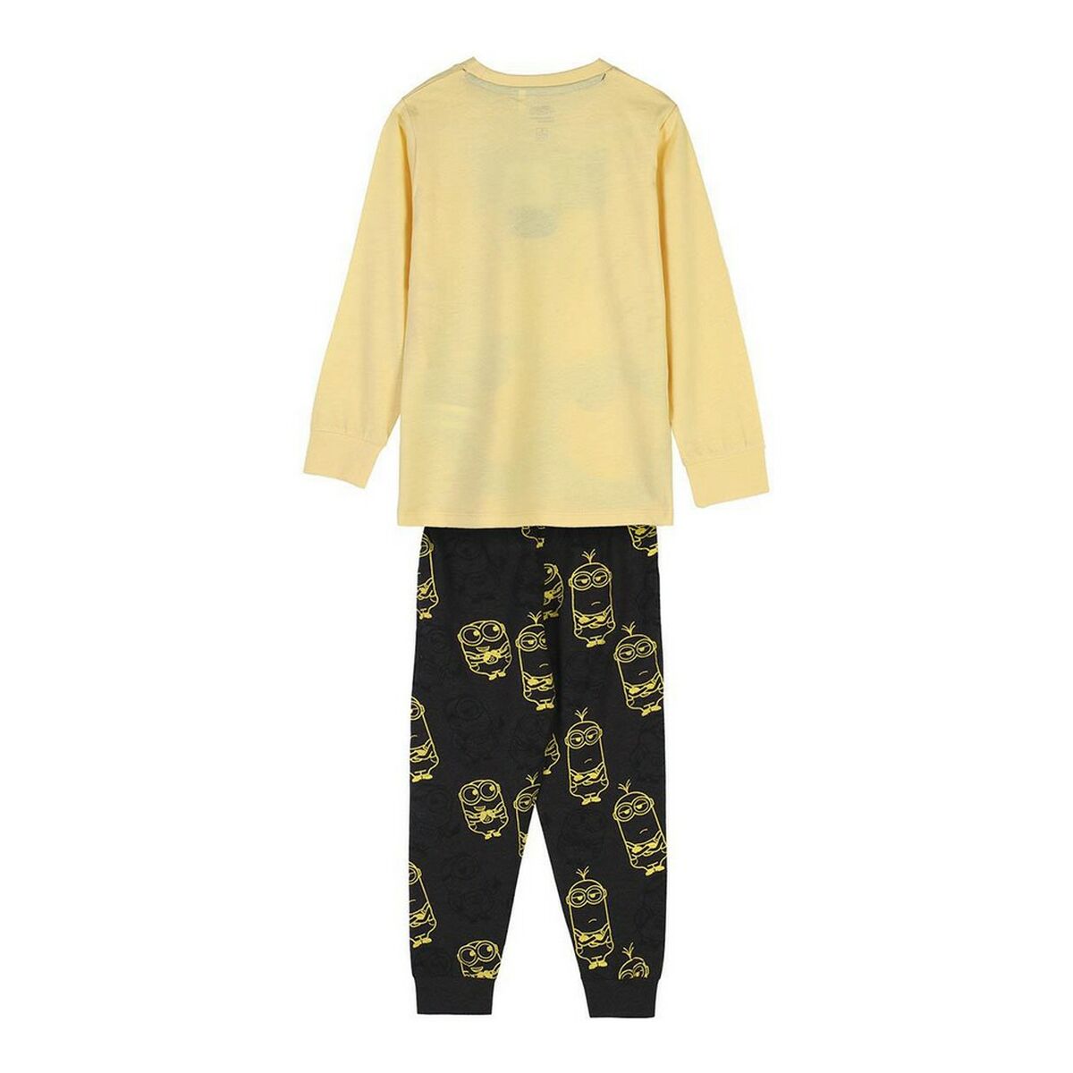 Pyjama Enfant Minions Jaune – 100 % Coton Manches Longues