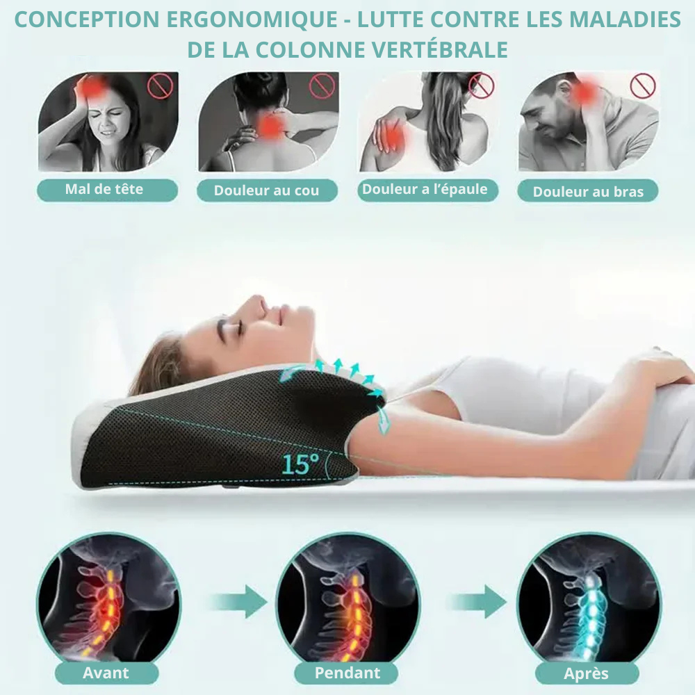 Comfortable memory foam neck pillow.