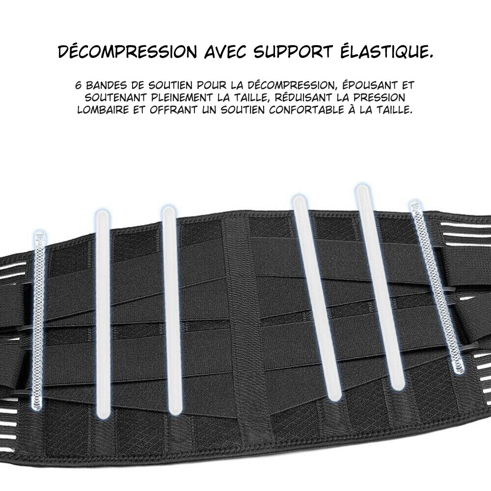 Ceinture Lombaire Ajustable – Soutien Bas du Dos & Soulagement Douleurs pour Hommes et Femmes