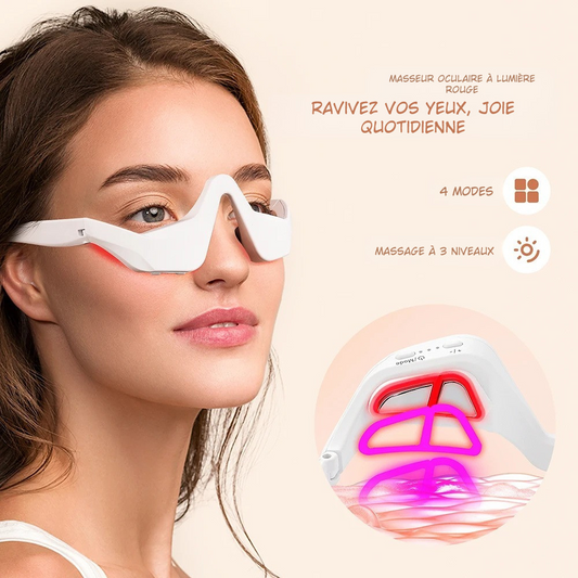 Eye Massager 3D – Relaxation Oculaire, Anti-Cernes & Rides | 4 Modes Massage Lumière Rouge