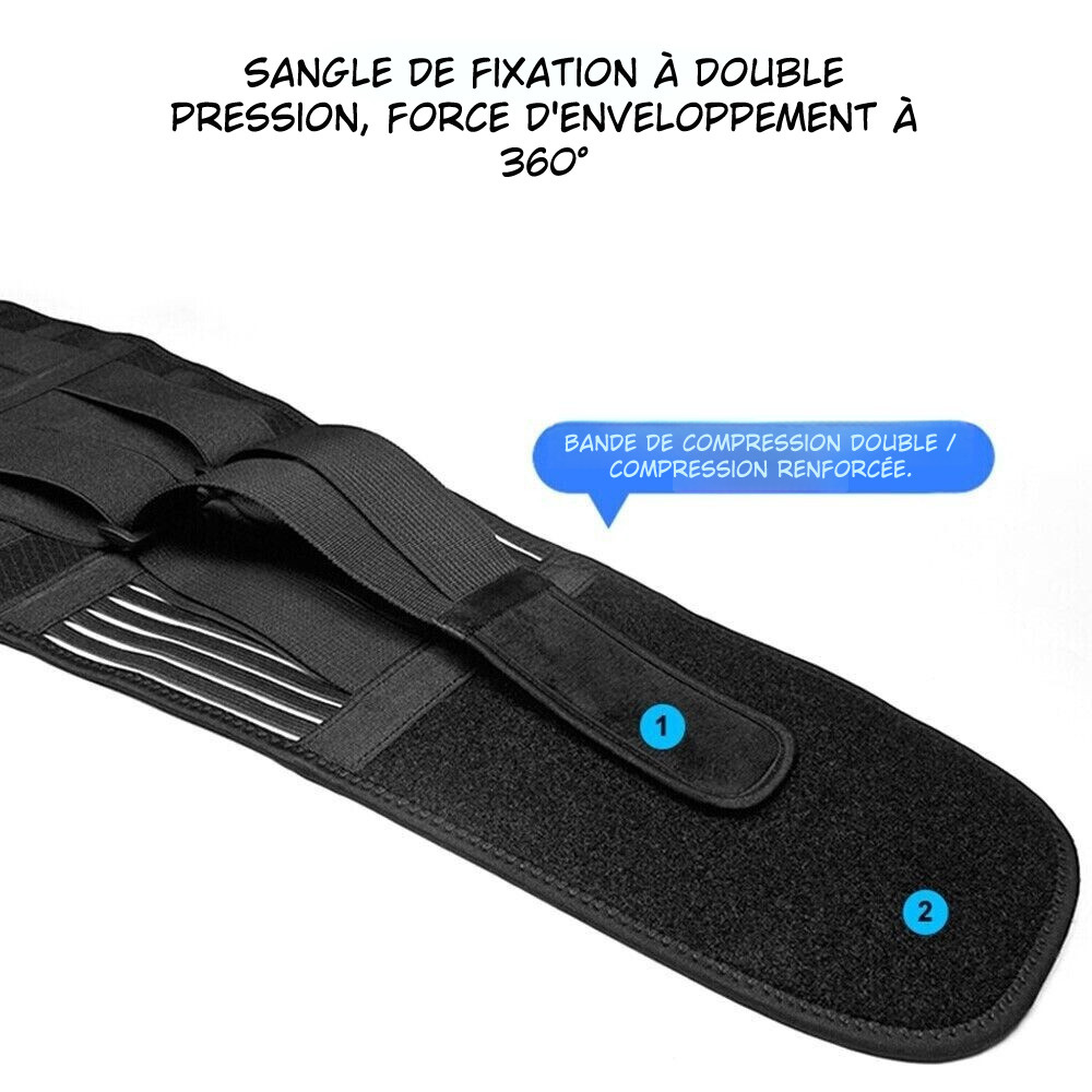 Ceinture Lombaire Ajustable – Soutien Bas du Dos & Soulagement Douleurs pour Hommes et Femmes