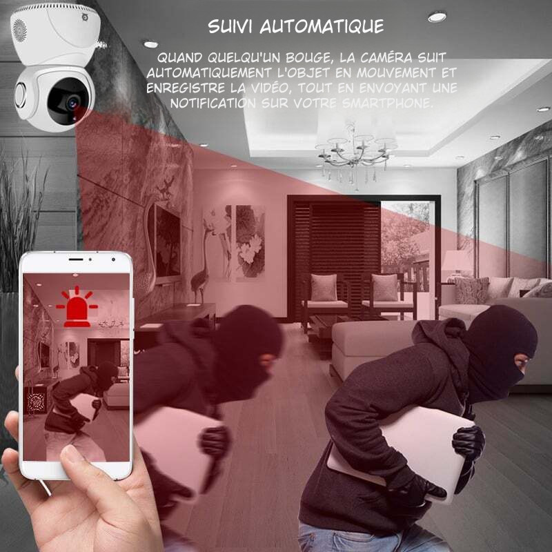 Caméra de Surveillance WiFi 1080P