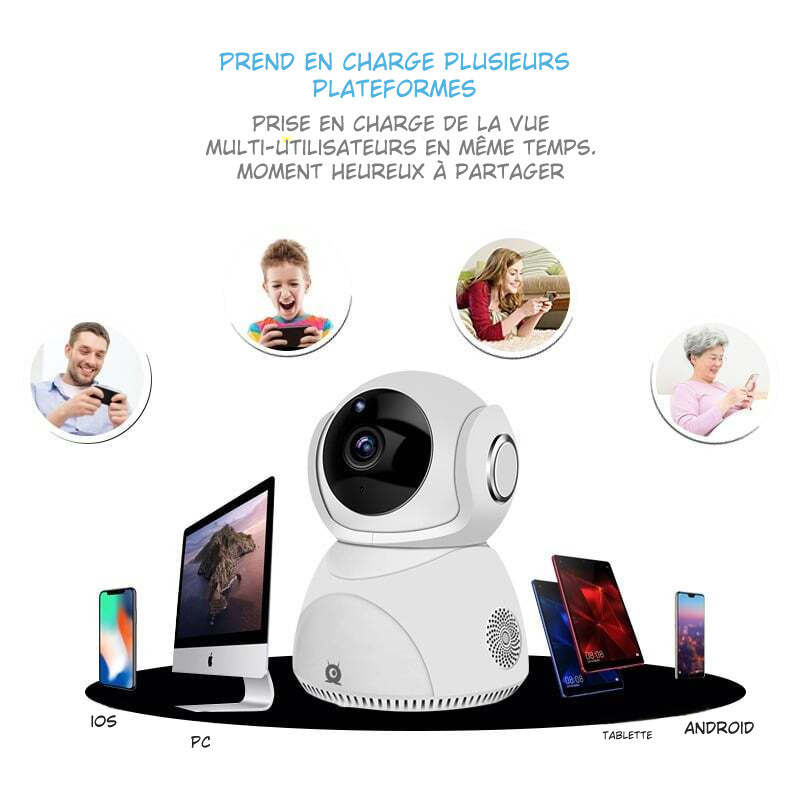 Caméra de Surveillance WiFi 1080P