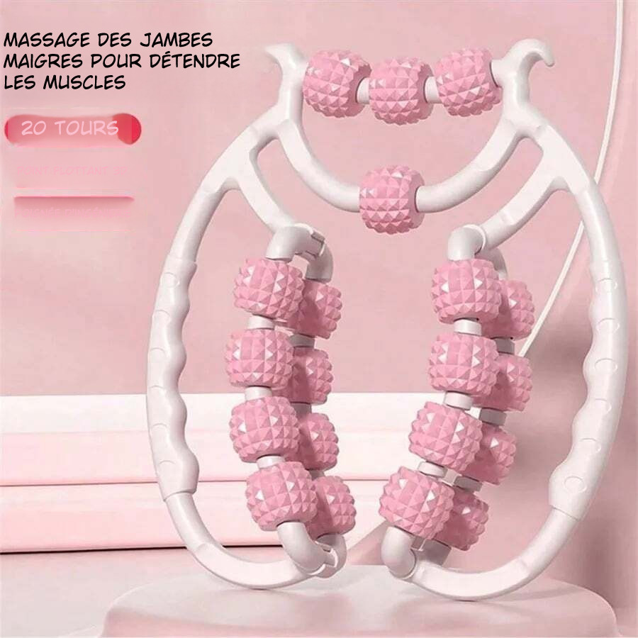 Masseur Musculaire 360° – Rouleau Relaxant Circulaire pour Jambes, Bras & Cou