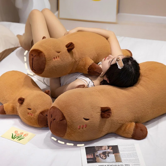 Peluche Capybara Géante 60 à 100 cm+