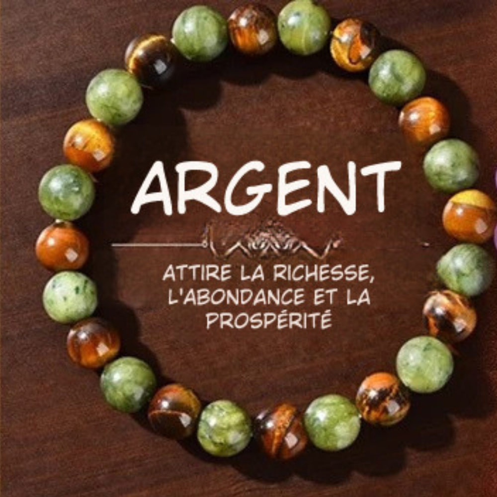 Bracelet Symbolique en Pierres Naturelles – Protection, Apaisement & Énergie Spirituelle