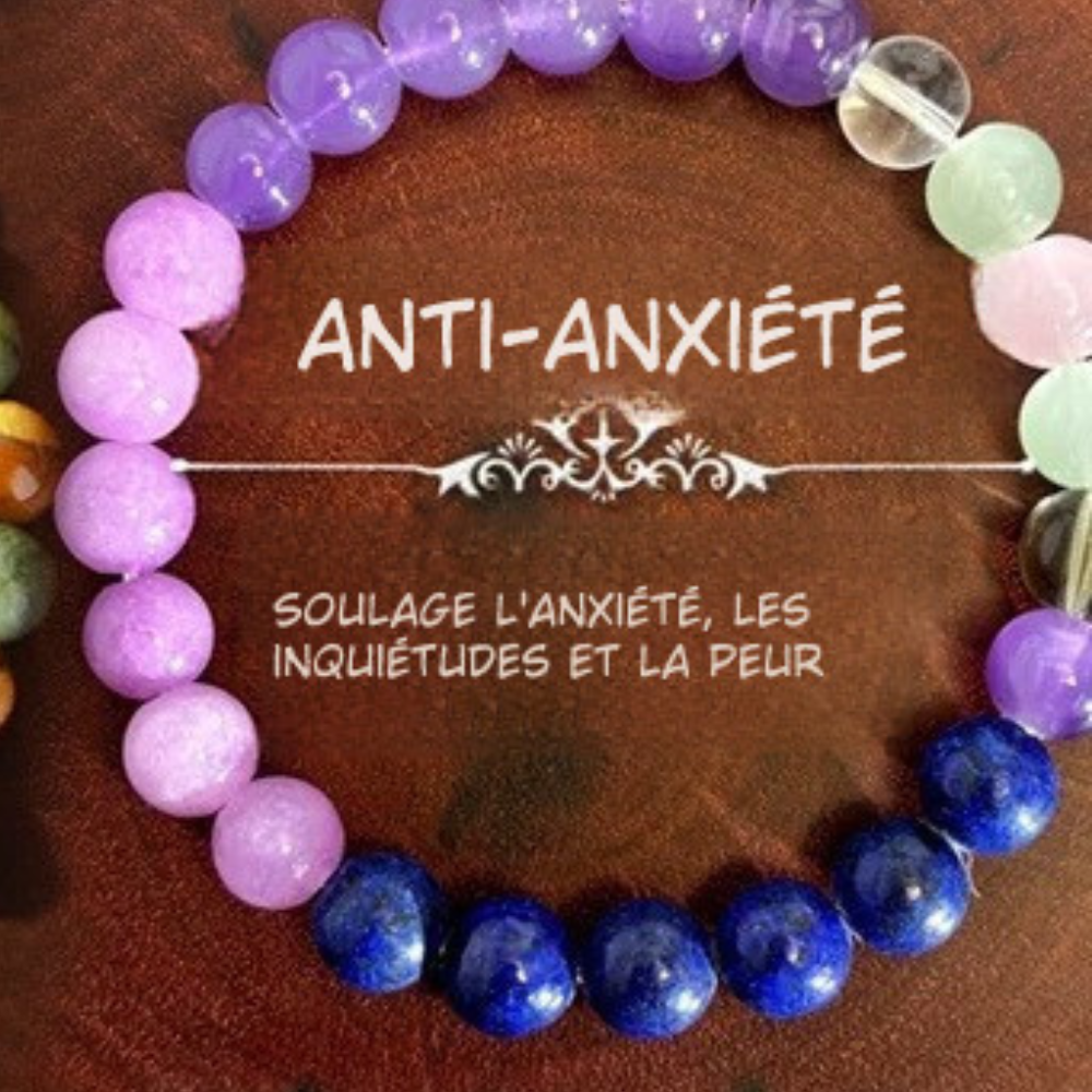 Bracelet Symbolique en Pierres Naturelles – Protection, Apaisement & Énergie Spirituelle
