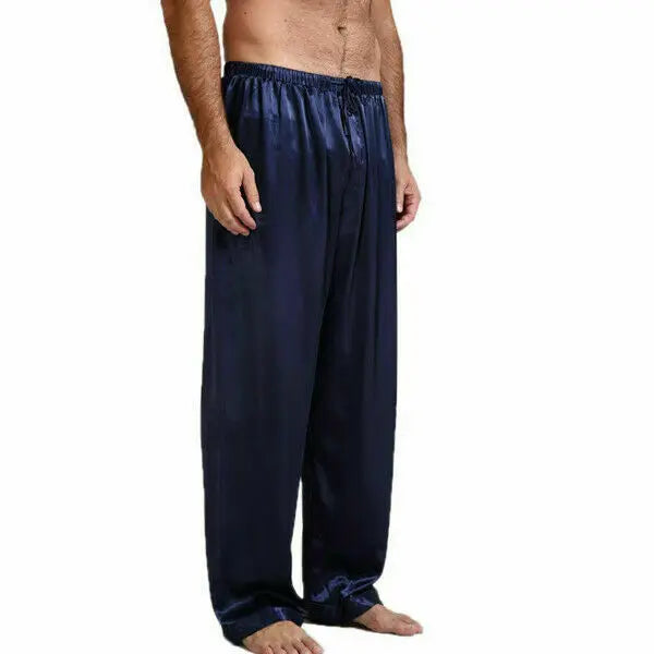 Pantalon de Pyjama Homme Satin – Confort Classique & Élégant | Bas de Nuit Doux