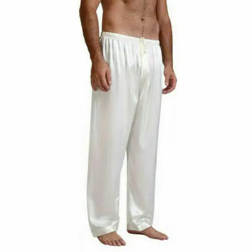 Pantalon de Pyjama Homme Satin – Confort Classique & Élégant | Bas de Nuit Doux