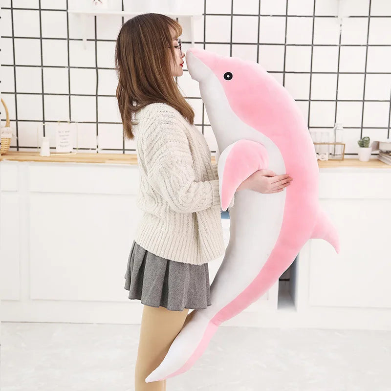 Peluche Dauphin Géante 30 à 160 cm – Jouet Doux & Oreiller Câlin