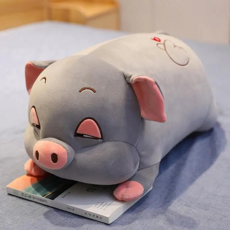 Coussin Peluche Animal 40 cm – Hamster, Cochon ou Souris