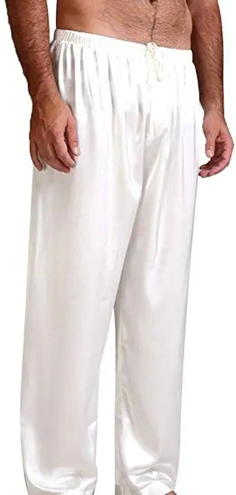 Pantalon de Pyjama Homme Satin – Confort Classique & Élégant | Bas de Nuit Doux