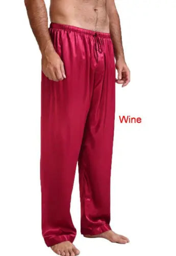 Pantalon de Pyjama Homme Satin – Confort Classique & Élégant | Bas de Nuit Doux