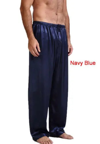 Pantalon de Pyjama Homme Satin – Confort Classique & Élégant | Bas de Nuit Doux
