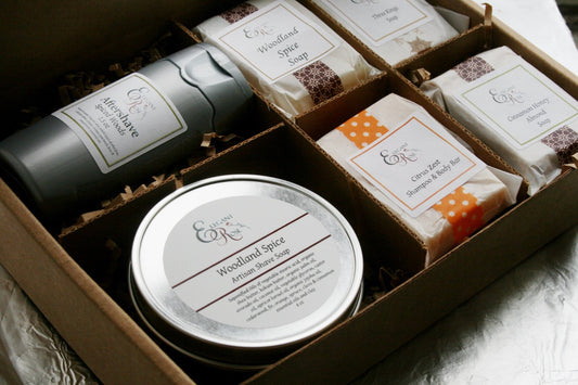 Coffret Cadeau Naturel pour Homme – Soins du Bain & Rasage