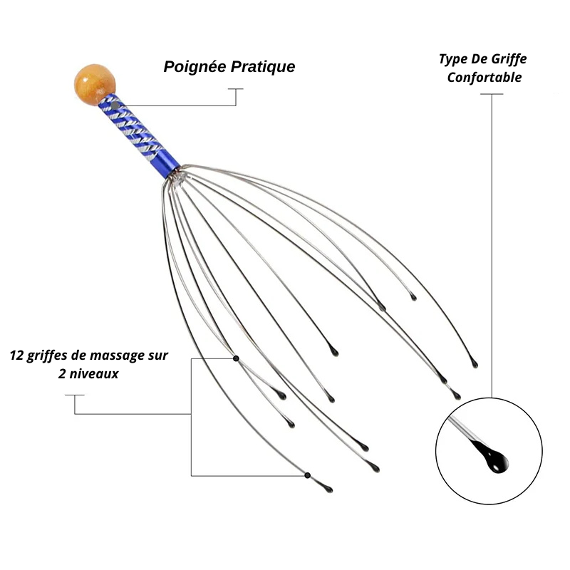 Anti-stress head massager – Scalp relaxation and well-being