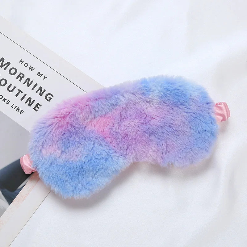 Masque de Sommeil Peluche Nuage – Ultra Doux & Mignon | Pour Sieste & Rêves Enchantés