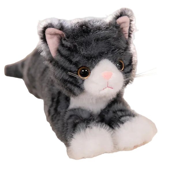Peluche Chaton Réaliste – Petit Chat Tout Doux (5 Coloris)