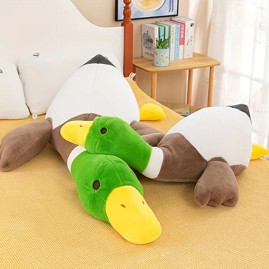 Peluche Canard Géant – Coussin Douillet