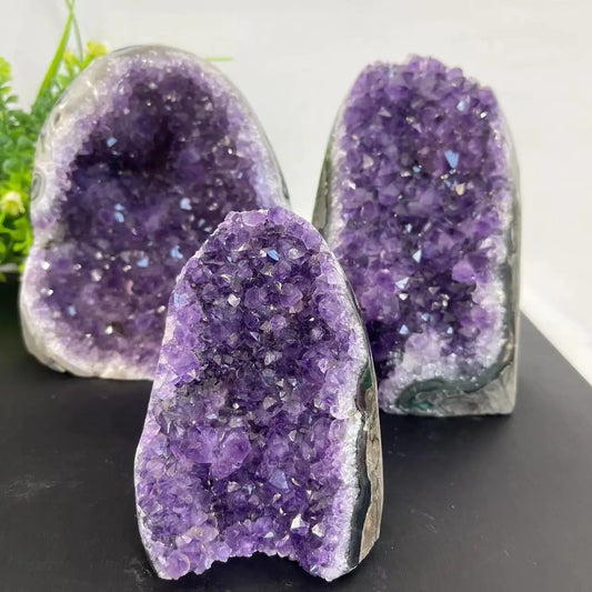 Géode d’Améthyste Naturelle – Cristal Brut Reiki & Déco Spirituelle