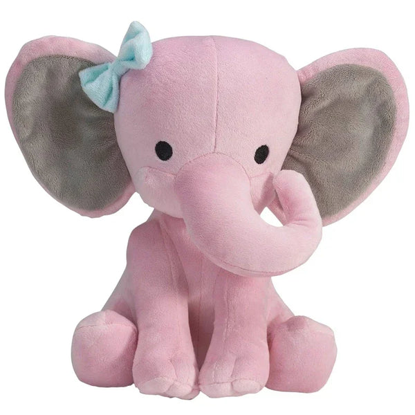Coussin Éléphant Gris – Peluche Oreiller de Sieste (25 cm)