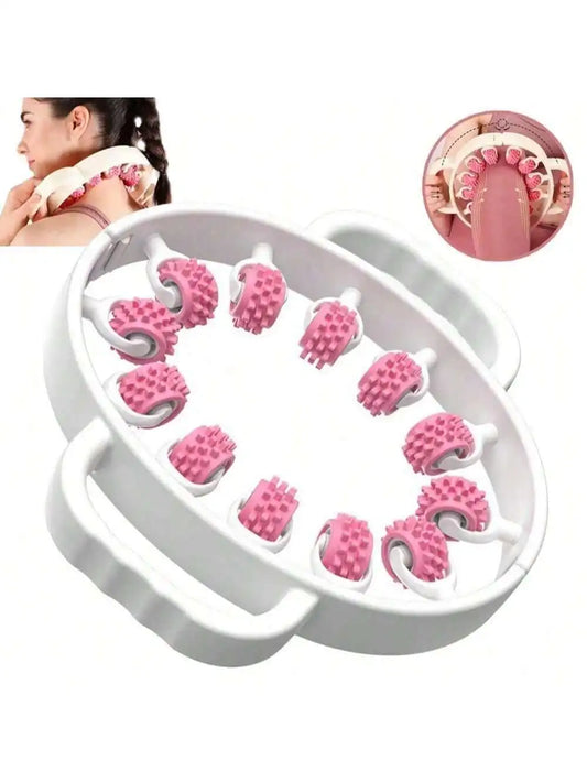 Masseur Musculaire 360° – Rouleau Relaxant Circulaire pour Jambes, Bras & Cou