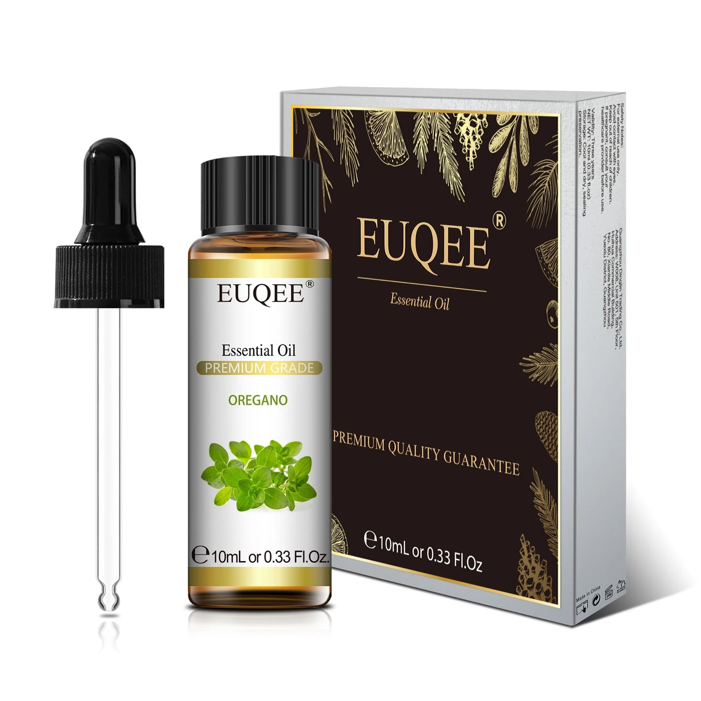 Huile Essentielle 100 % Naturelle EUQEE 10 ml – Lavande, Eucalyptus, Vanille, Agrumes & Plus