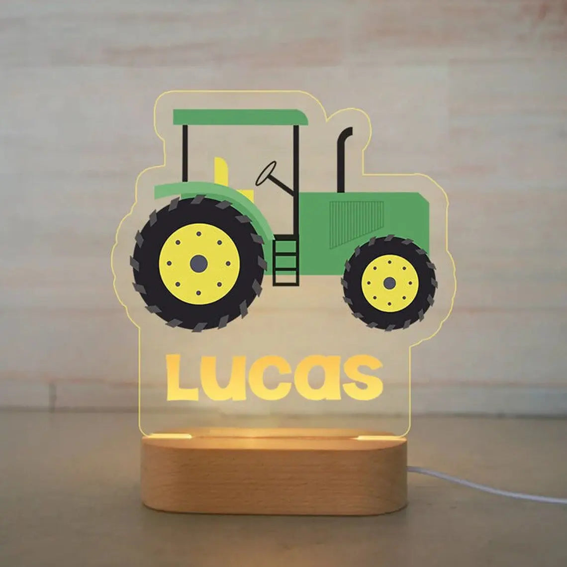 Veilleuse Enfant Personnalisée avec Prénom – Lampe Acrylique Animaux | Déco Chambre Bébé & Cadeau Naissance