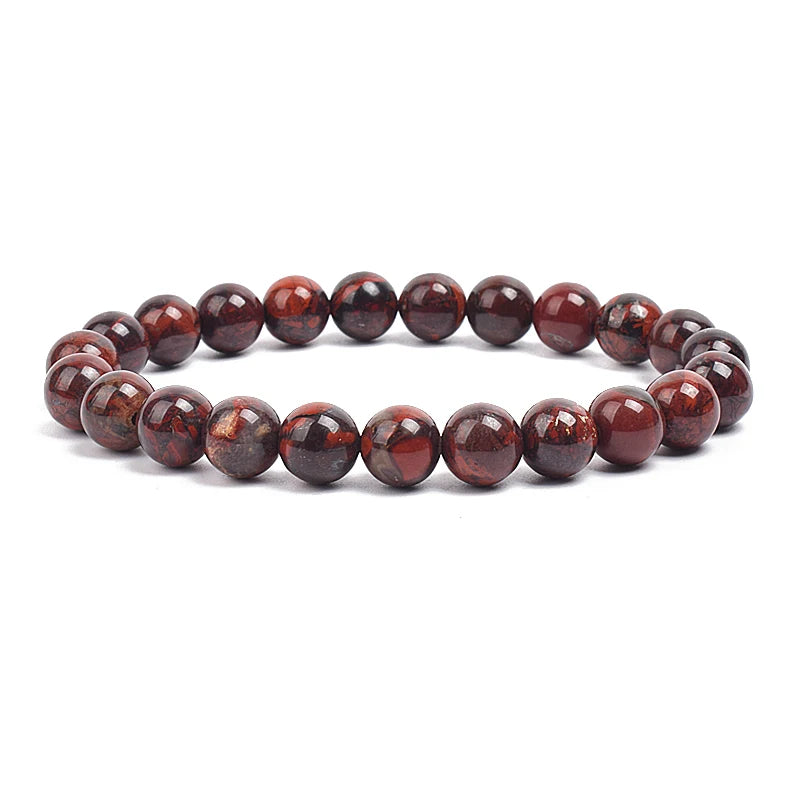 Bracelet Élastique en Pierres Naturelles – Énergie & Élégance