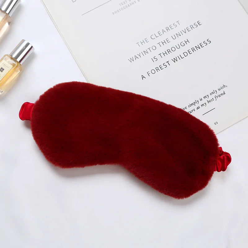 Masque de Sommeil Peluche Nuage – Ultra Doux & Mignon | Pour Sieste & Rêves Enchantés