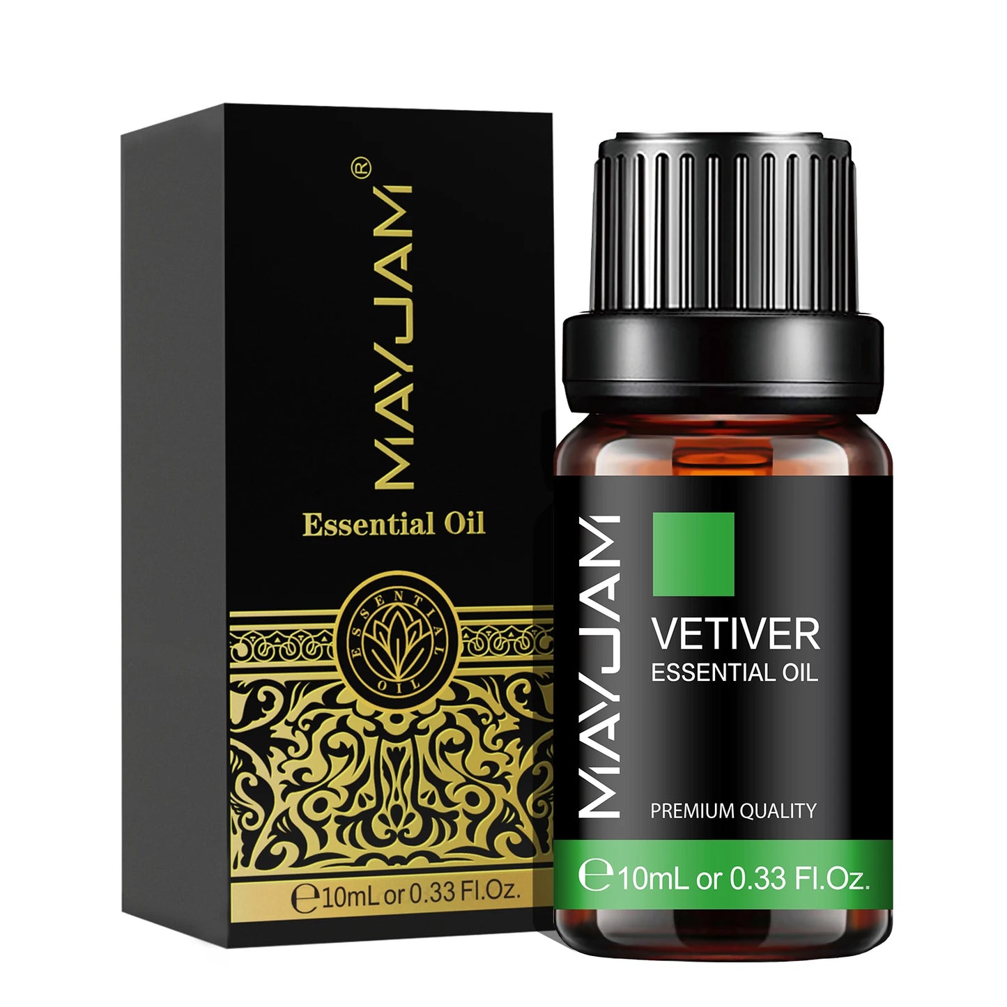 Huile Essentielle MAYJAM 10 ml – Lavande, Eucalyptus, Jasmin, Vanille, Santal | Bien-être & Diffuseur | DelvaBlue