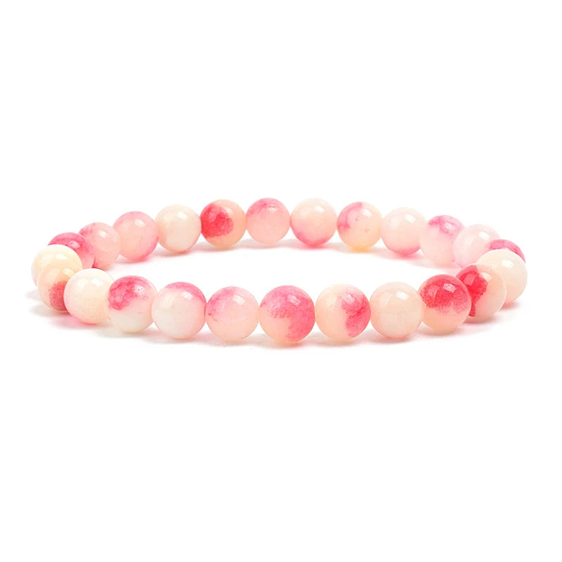 Bracelet Élastique en Pierres Naturelles – Énergie & Élégance