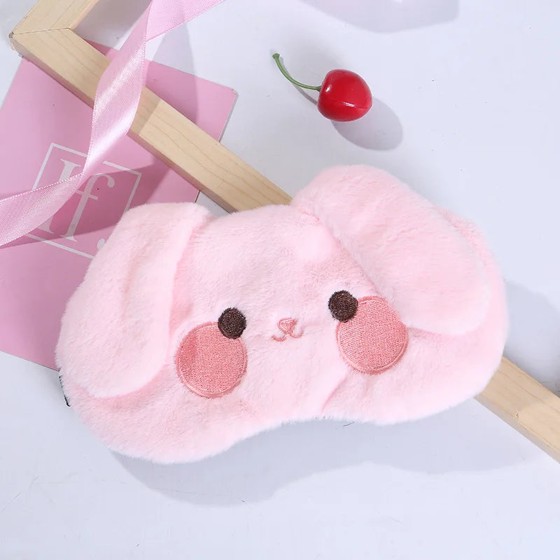 Masque de Sommeil Chat en Peluche – Bandeau Doux et Mignon pour la Sieste | Confort Visuel & Détente